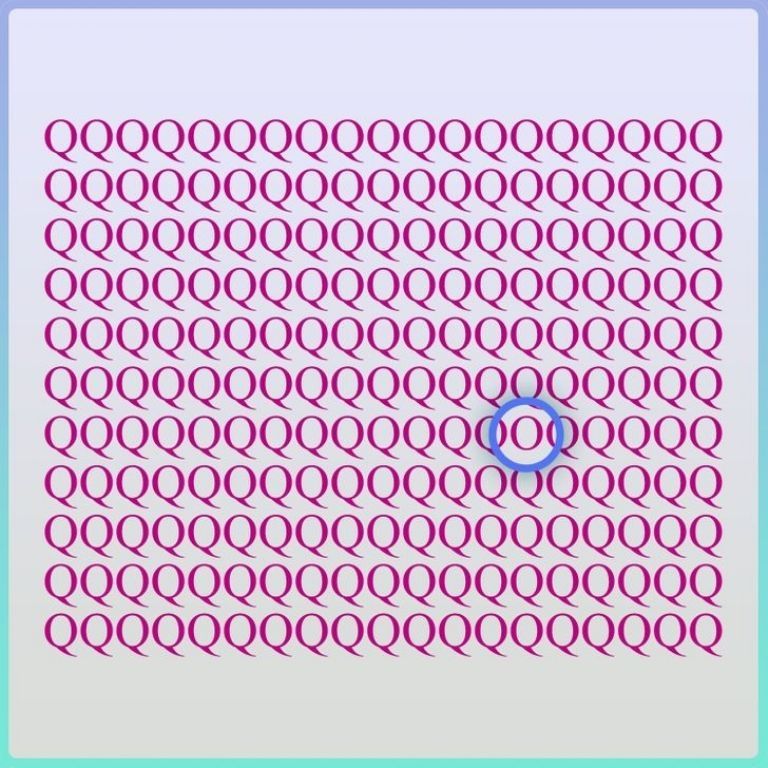 ปริศนา IQ ที่ท้าทาย: ผู้โชคดีเท่านั้นที่จะพบตัวอักษร 'O' ที่ซ่อนอยู่