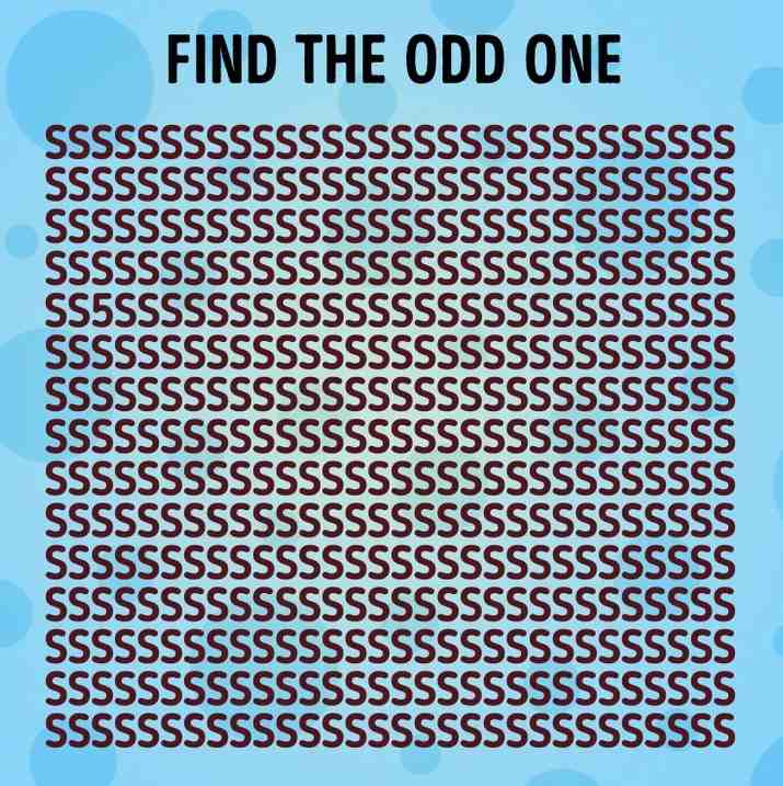 ปริศนาอันเหลือเชื่อสำหรับผู้ที่มีไอคิวสูง อัจฉริยะเท่านั้นที่จะพบเลข '5'