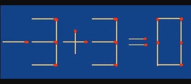 ปริศนาสำหรับเด็กที่มีไม้ขีดซึ่งไม่ใช่ผู้ใหญ่ทุกคนจะแก้ได้